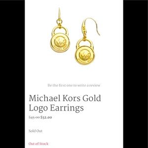 Michael Kors Logo earrings
